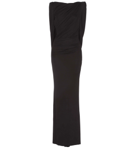 Abendkleid aus Jersey in Schwarz