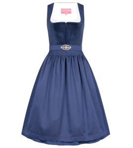 Samtdirndl in Blau