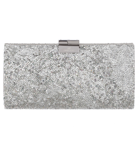 Clutch aus Crystal Rocks in Silber
