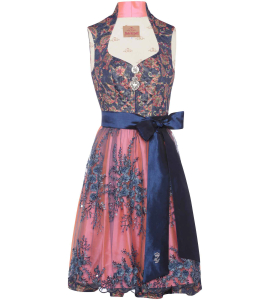 Dirndl in Blau/Pink