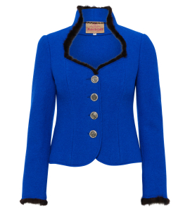 Lodenjacke in Royalblau