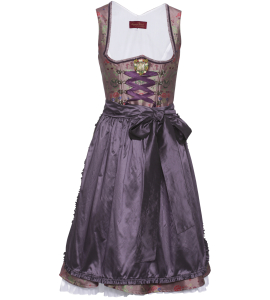 Dirndl in in Altrosé mit Blumenmuster