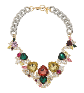 Farbenfrohe Statement-Kette