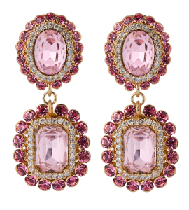 Clip-Ohrringe in Pink