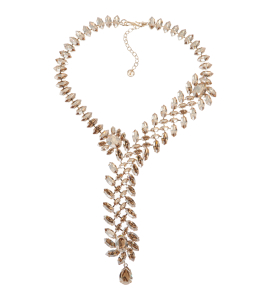 Asymmetrisches Collier in Gold