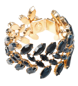 Kristall-Armband in Blau