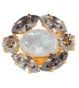 Ring in Cristal-Silber