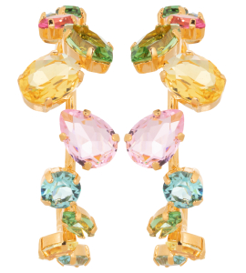 Creolen mit bunten Steinen