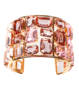 Armspange mit rosa Kristallen