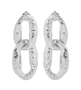 Hänge-Ohrringe in Silber