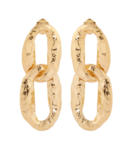 Hänge-Ohrringe in Gold