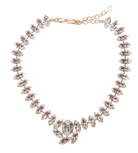 Kristall-Collier in klarem Crystal