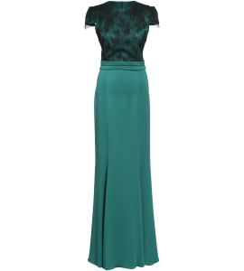 Bodenlanges Abendkleid mit Spitze