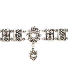 Kropfkette in Silber mit Herz