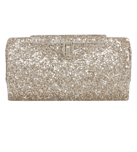 Glitzer-Clutch in Antik-Gold