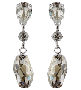 Hängeclips mit Steinen in Silber