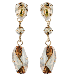 Hängeclip-Ohrringe in Gold