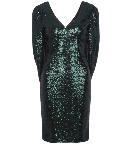 Cocktailkleid mit Cape in Grün