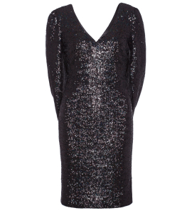 Cocktailkleid mit Cape in Schwarz