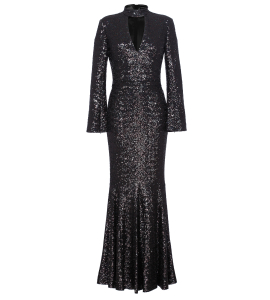 Kleid mit Cut Out in Schwarz