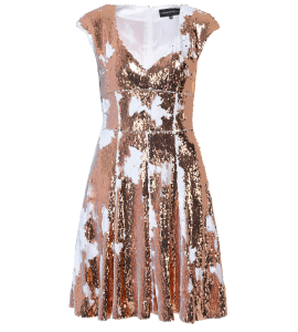 Cocktailkleid in Weiss-Rosé