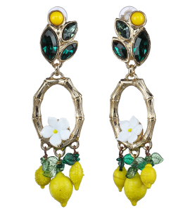 Clipohrring mit Zitronenanhänger