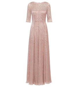 Kleid in Rosé mit Zebra-Print