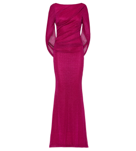 Abendkleid aus Lurex in Pink