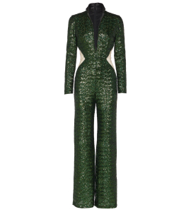 Jumpsuit mit Cut-Outs in Gruen