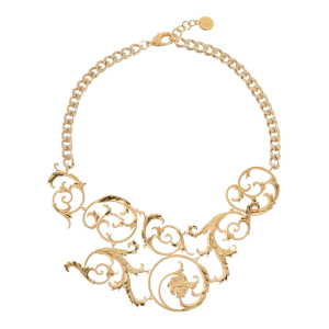 Glieder-Collier mit großem Schnörkel-Dekor