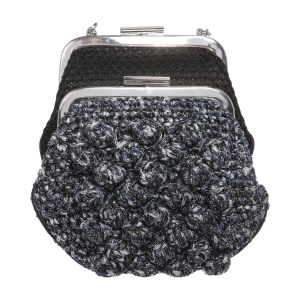 Häkeltasche mit Kette in Blau