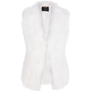 Fellweste in naturweiss