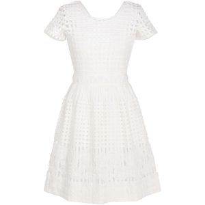 Cocktailkleid im Gittermuster