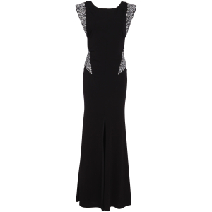 Kleid in Schwarz mit Crystal-Rocks