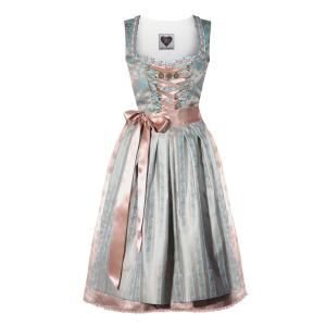 Türkisfarbenes Dirndl Lena mit Ornamentstoff
