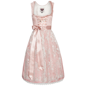 Dirndl Madeleine mit Gold schimmernder Seidenstickerei