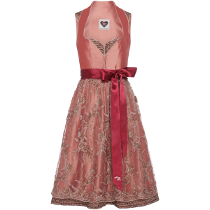 Dirndl Valentina in Apricot aus Reinseide