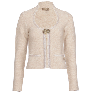 Cashmere Strickjacke Marie in Beige