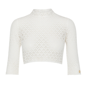 Bluse Laila Halbarm in Weiss