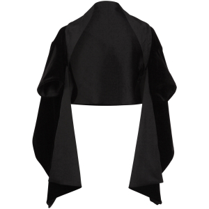 Schwarze Jacken-Stola aus Samt