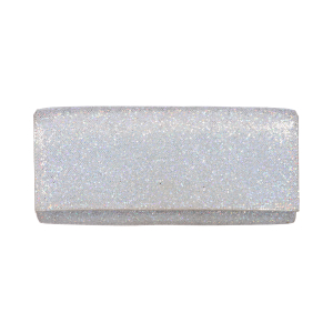 Glitzer-Clutch in Silber