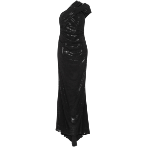 One Shoulder Kleid in Schwarz