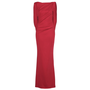 Abendkleid aus Jersey in Rot