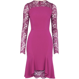 Cocktailkleid in Pink mit Spitze