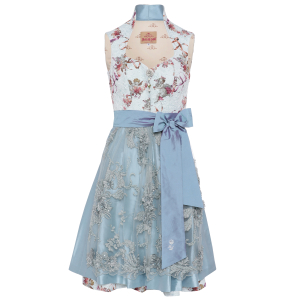 Dirndl in Hellblau mit Engeln