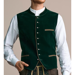 Trachtenweste Franz in Grün