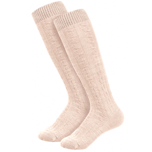 Lange Kniestrümpfe in Beige
