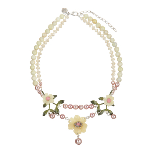 Blütencollier in Rosétönen