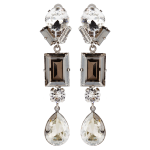 Hängeclips in Tropfenform mit Kristallen