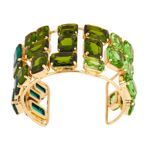 Armspange mit grünen Kristallen